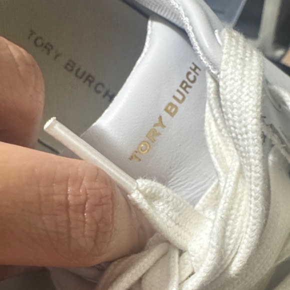 Tory Burch Sport metallic silver sneakers | eBay Tory Burch White and Silver Kids Sneakers